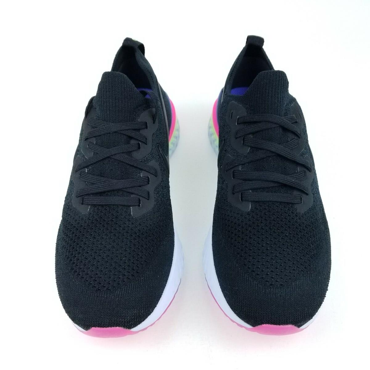 Nike shoes Epic React Flyknit - Black Lime Multi 1