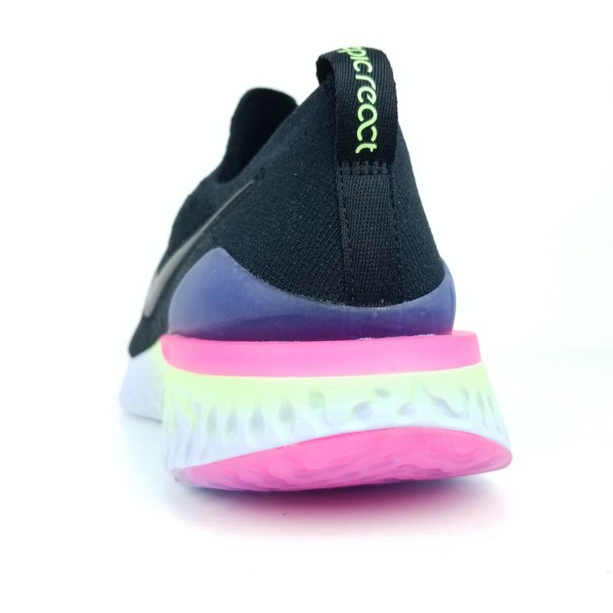 Nike shoes Epic React Flyknit - Black Lime Multi 4