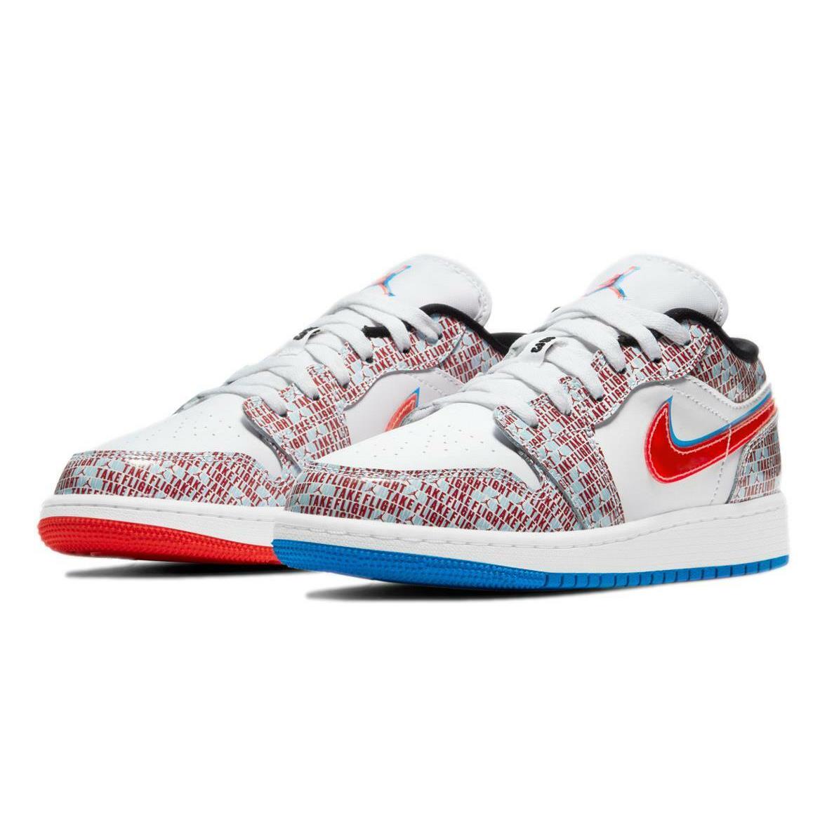 Nike Air Jordan 1 Low SE GS `take Flight` Shoes DD1527-114 - Multicolor