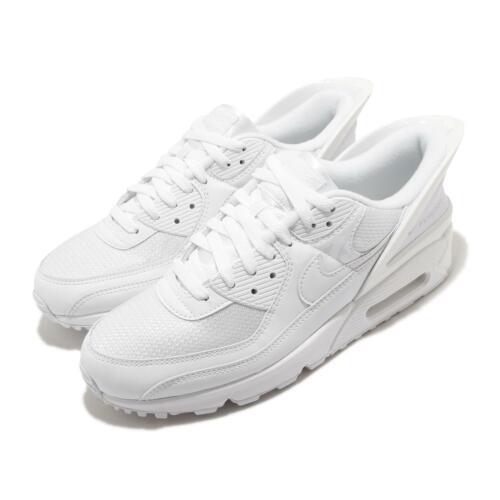 nike air max 90 flyease triple white