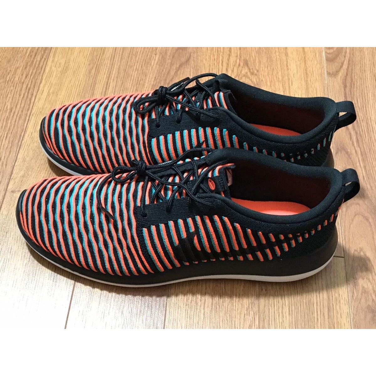 Nike shoes Roshe Two Flyknit - Black, Bright Crimson 5
