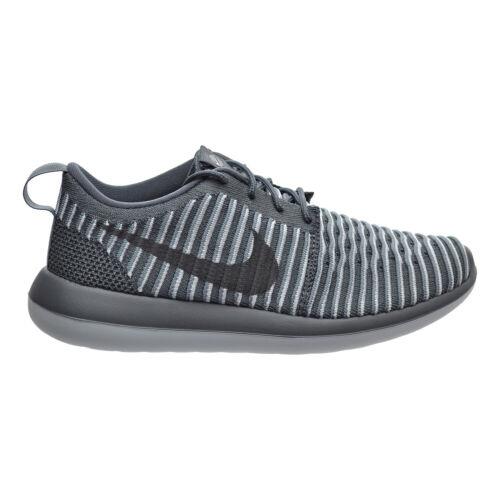 Nike Roshe Two Flyknit Womens Shoes Dark Grey-pure Platinum 844929-002 - Dark Grey-Pure Platinum