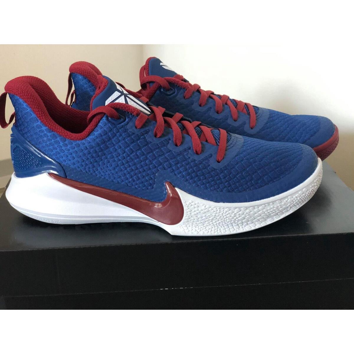 kobe bryant shoes red white and blue