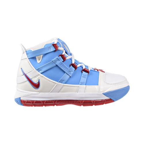 Nike Zoom Lebron Iii QS `houston Oilers` Men`s Shoes Blue-red AO2434-400 - University Blue/University Red
