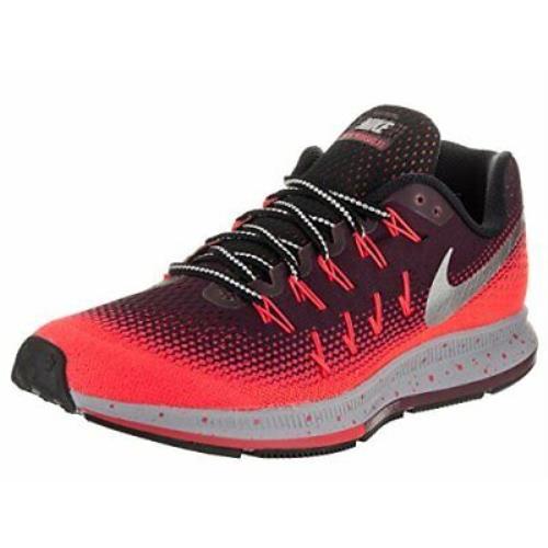 Nike Men`s Air Zoom Pegasus 33 Running Shoes - Multicolor , Night Maroon/Metallic Silver Manufacturer