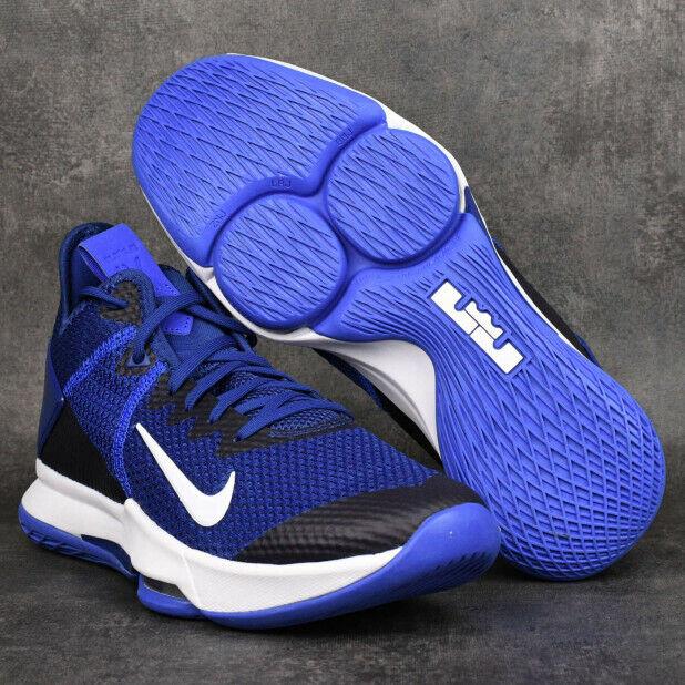 royal blue and white nike basketball shoes