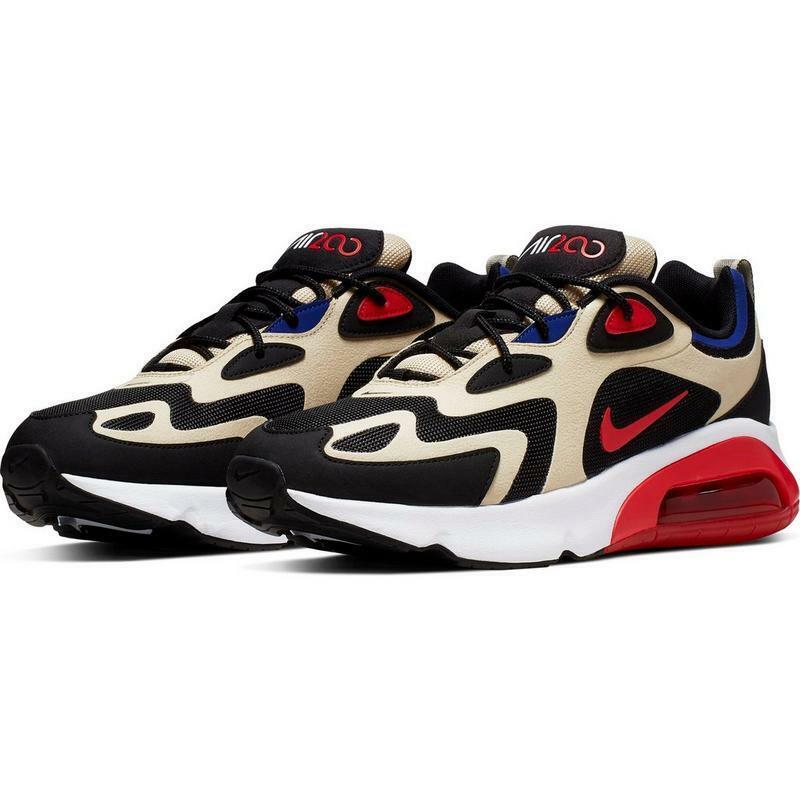 Men`s Nike Air Max 200 Running Shoes Limited Quantity Price Today Only Gold - Multicolor