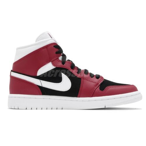 jordan aj 1 mid womens red