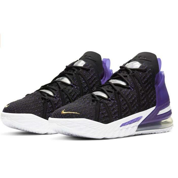 Nike Mens Lebron 18 Basketball Shoes CQ9283-004 - Black/Metallic Gold