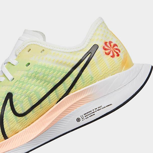 Nike Women`s Shoe Yellow Green White Orange Zoom Pegasus Turbo 2