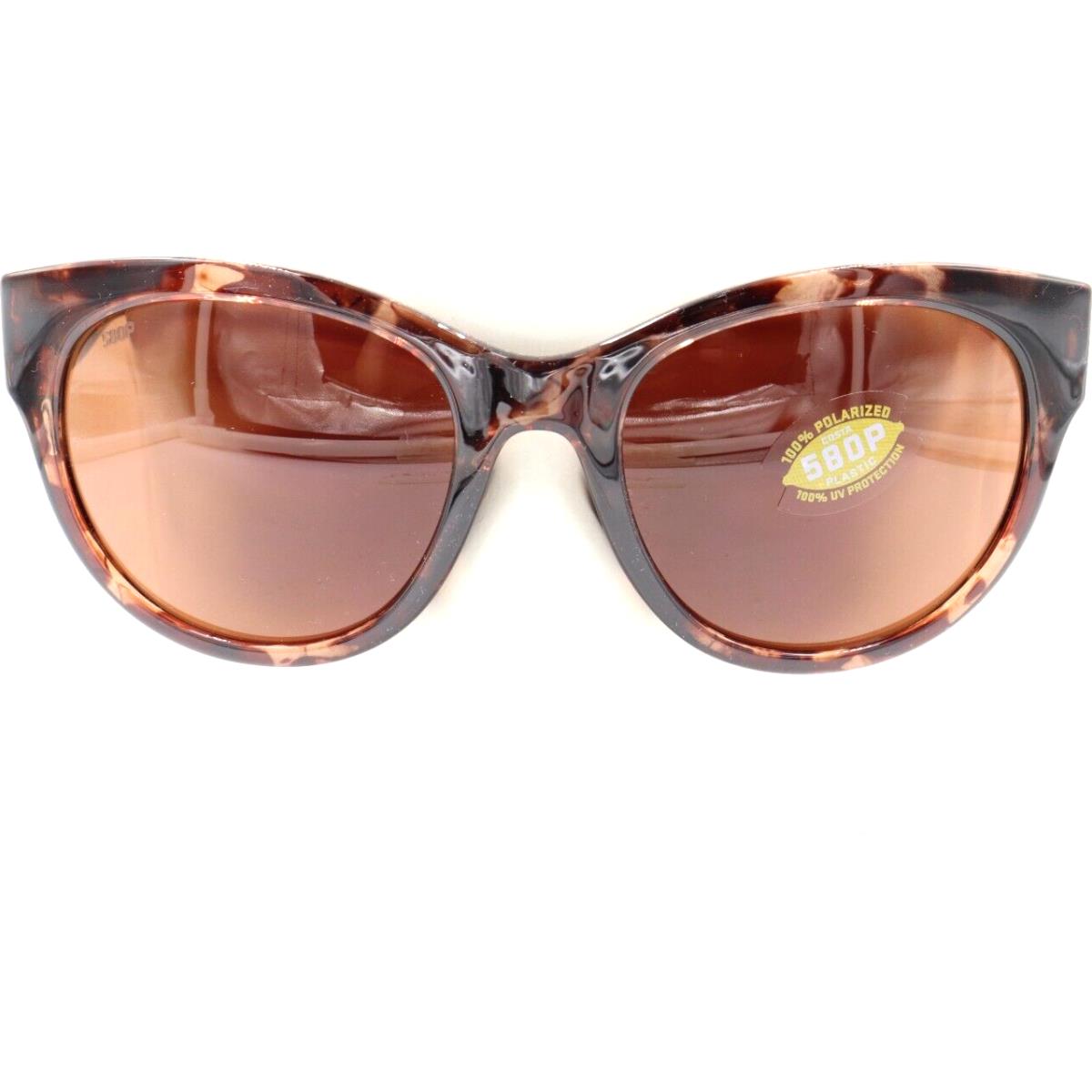 Costa Del Mar Maya Shiny Tortoise Copper 580P Sunglasses 06S9011 90110355 - Frame: , Lens: