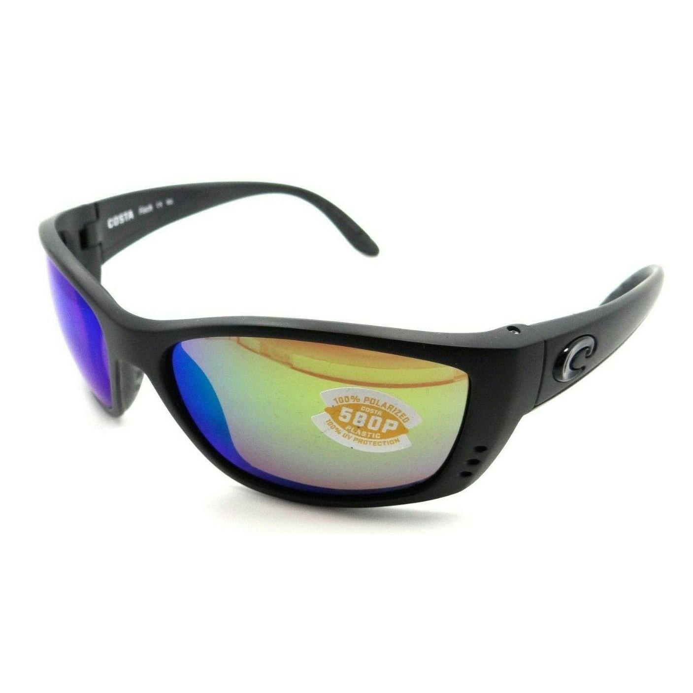 Costa Del Mar Sunglasses Fisch 06S9054-0564 64-17-140 Blackout/green Mirror 580P - Black Frame, Green Lens