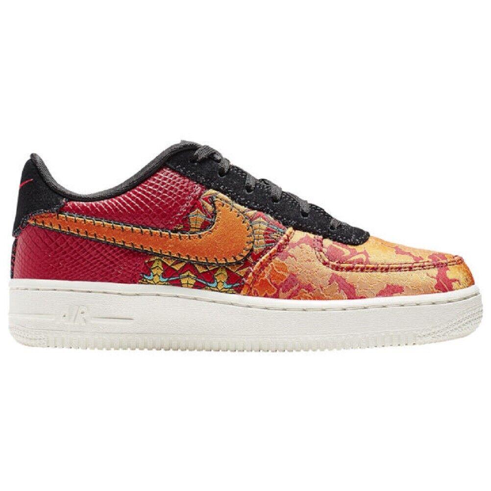 Nike Air Force 1 `07 Prm 3 Men`s Shoes AT4144-601 - Gym Red/Orange Peel-Black , Gym Red/Orange Peel-Black Manufacturer