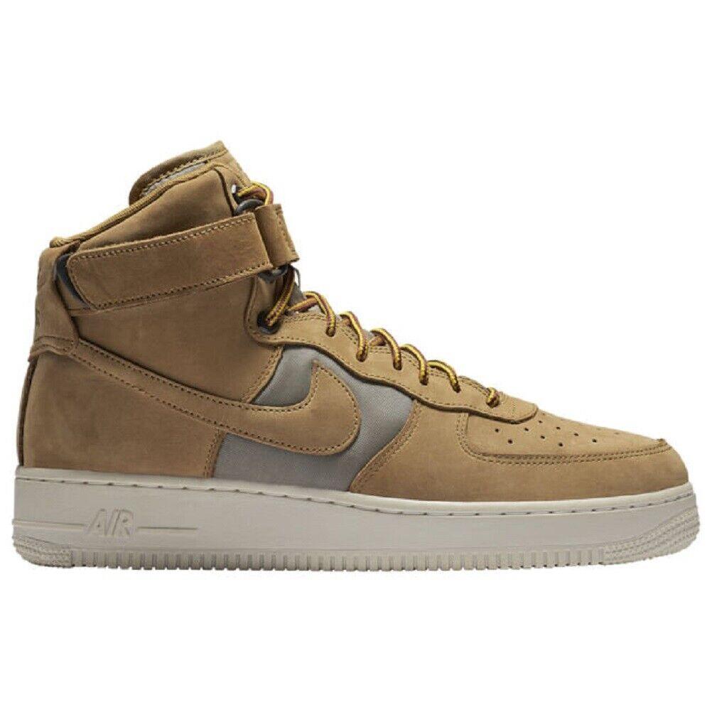 Nike Air Force 1 High `07 Prm Men`s Shoes - Wheat/Khaki-Light Bone