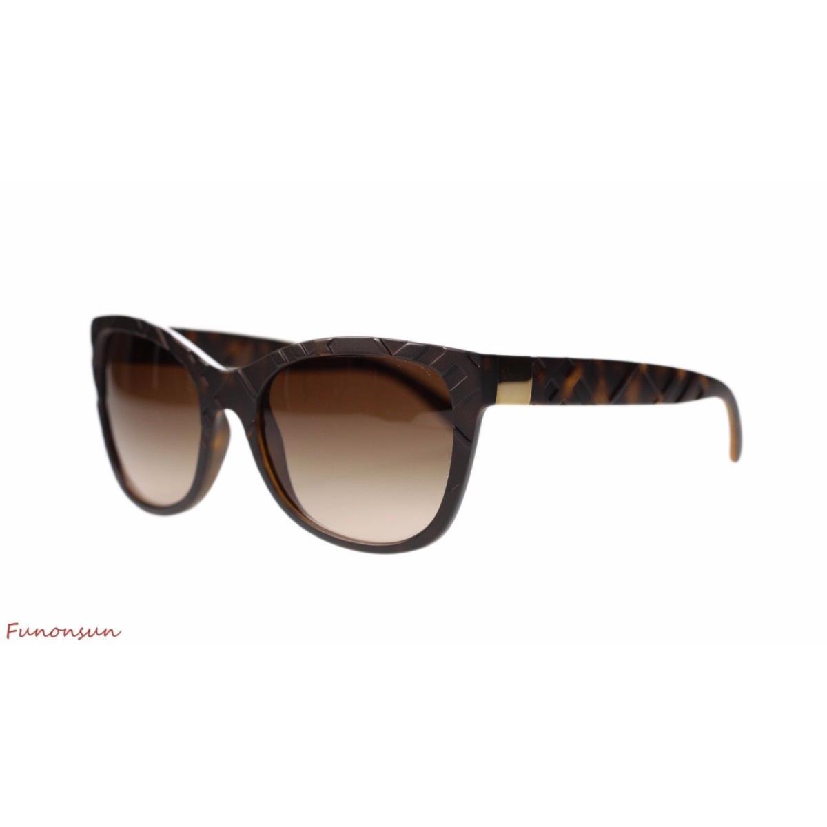 Burberry Women`s Sunglasses BE4219 357813 Matte Havana/brown Gradient Lens