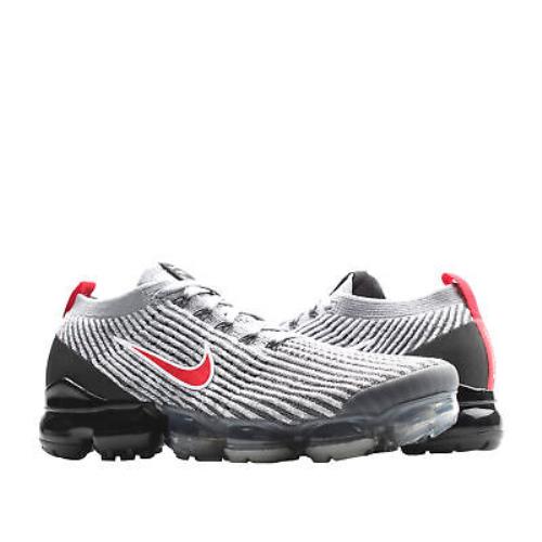 vapormax flyknit 3 grey and red
