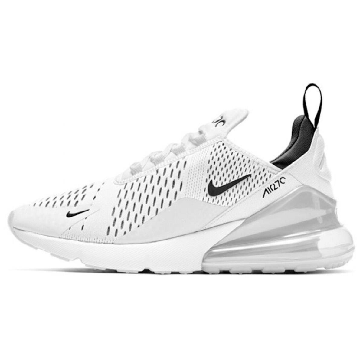 Nike Women`s Air Max 270 Running Shoes White/Black-White