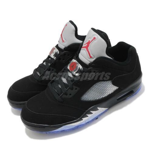 Nike Jordan V Low Golf 5 AJ5 Black Fire Red Metallic Silver Men Shoes CU4523-003