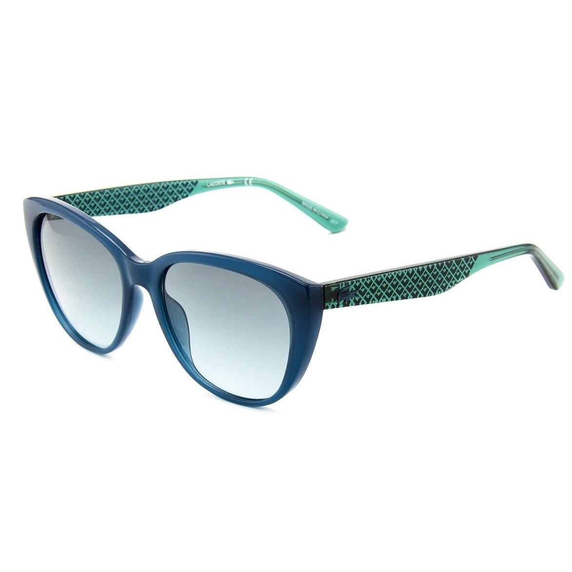 Lacoste L832 832 466 Petroleum Women Cat Eye Sunglasses 54mm - Frame: , Lens: BLUE GRADIENT