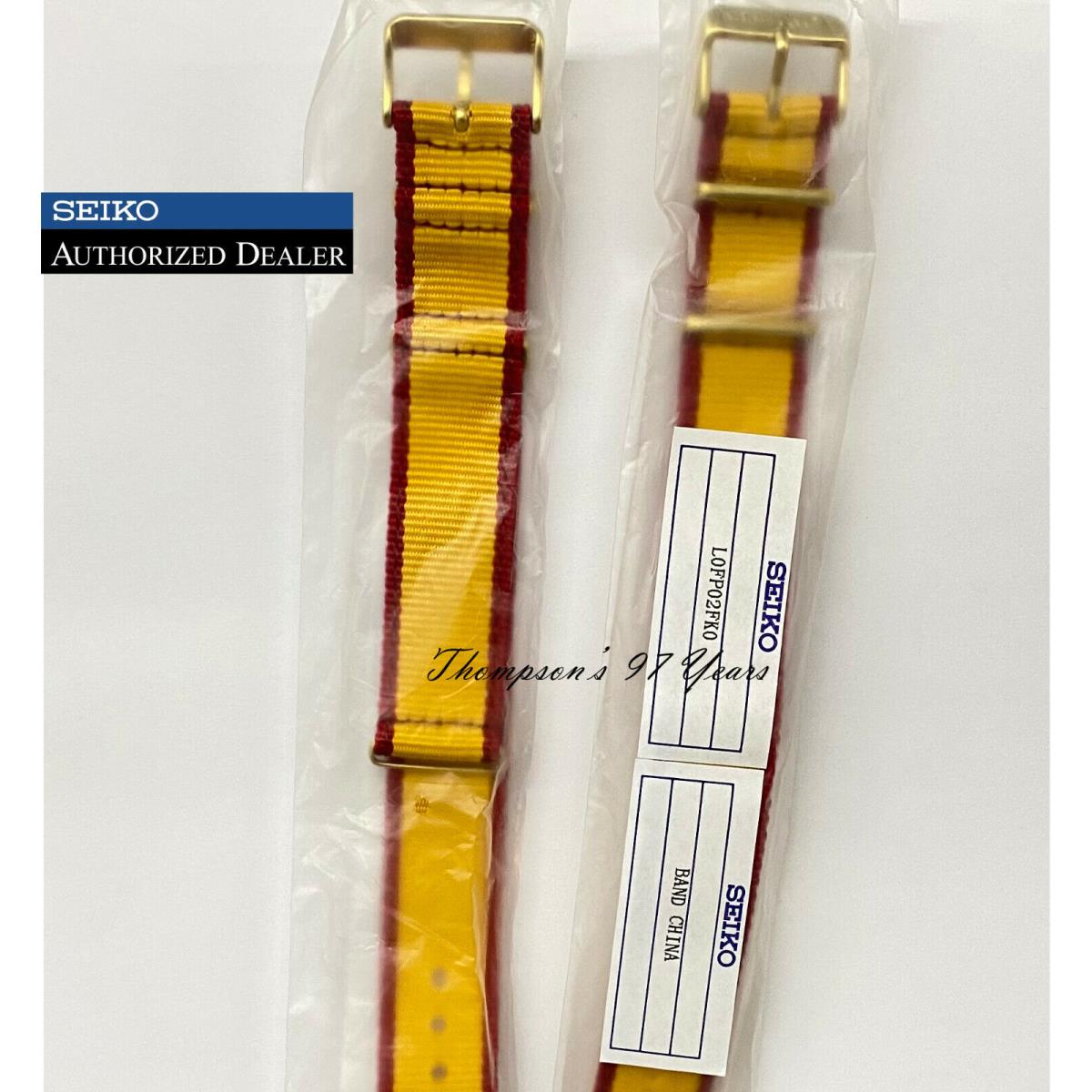 Seiko Yellow/red Nylon Strap For Model SRPF24 Part L0FP02FK0 A13