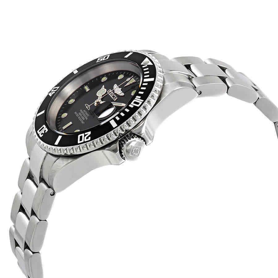 Invicta Pro Diver Automatic Men`s Watch 9937OB - Dial: Black, Band: Silver, Bezel: Black