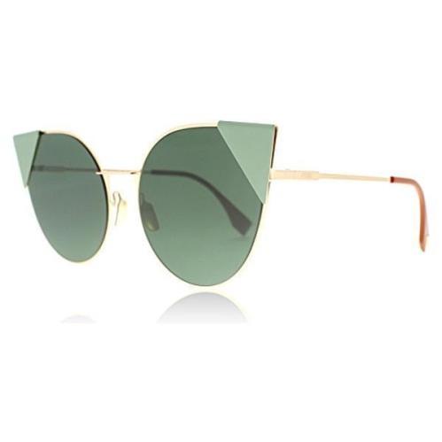 Fendi FF 0190/S Ddb O7 Cat-eye Sunglasses Gold Copper / Light Green 57mm