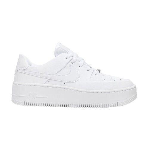 Nike Air Force 1 Sage Low Womens Size 9.5 Shoes AR5339 100 Triple White