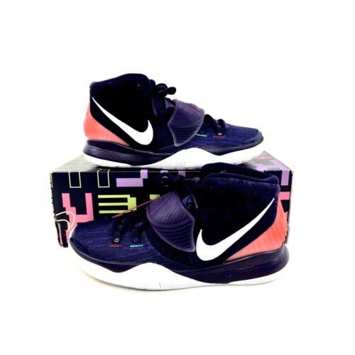 Nike Kyrie 6 BG Basketball Shoes Grand Purple White BQ5599-500 Size 6Y 7.5 Wmns