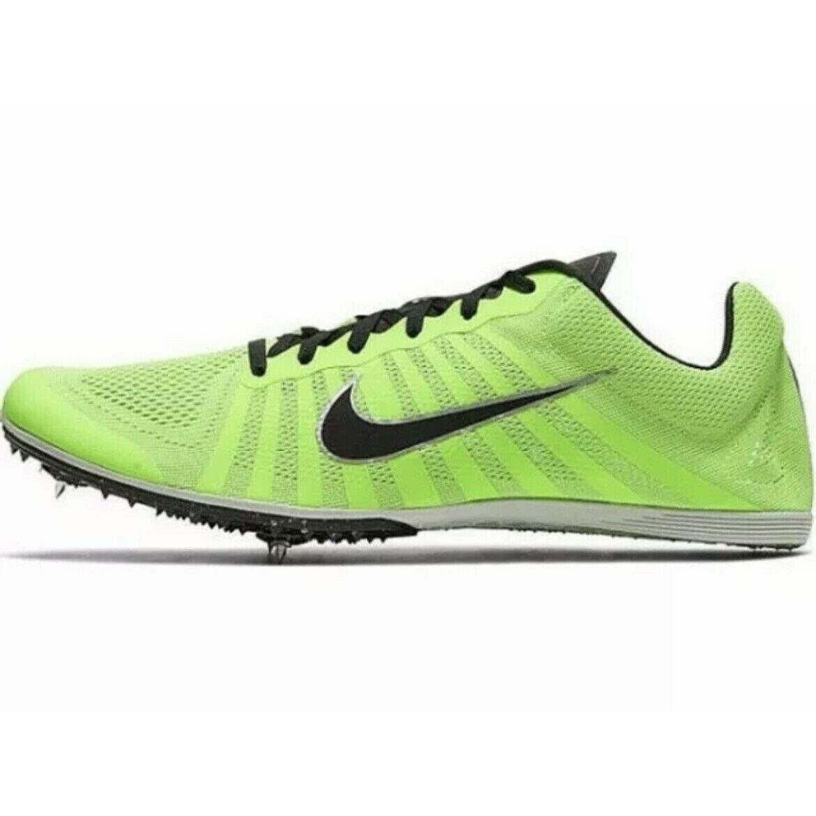 Nike Men`s Zoom D Track Spikes Distance Running Shoe Neon 819164-300 Size 12.5