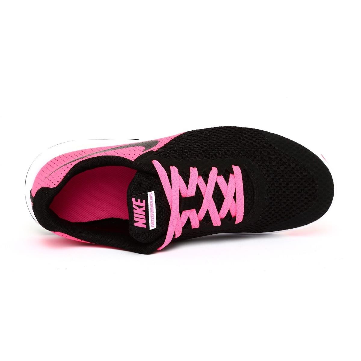 Nike flex experience girls pink black running shoes n4458 youth size 5 
