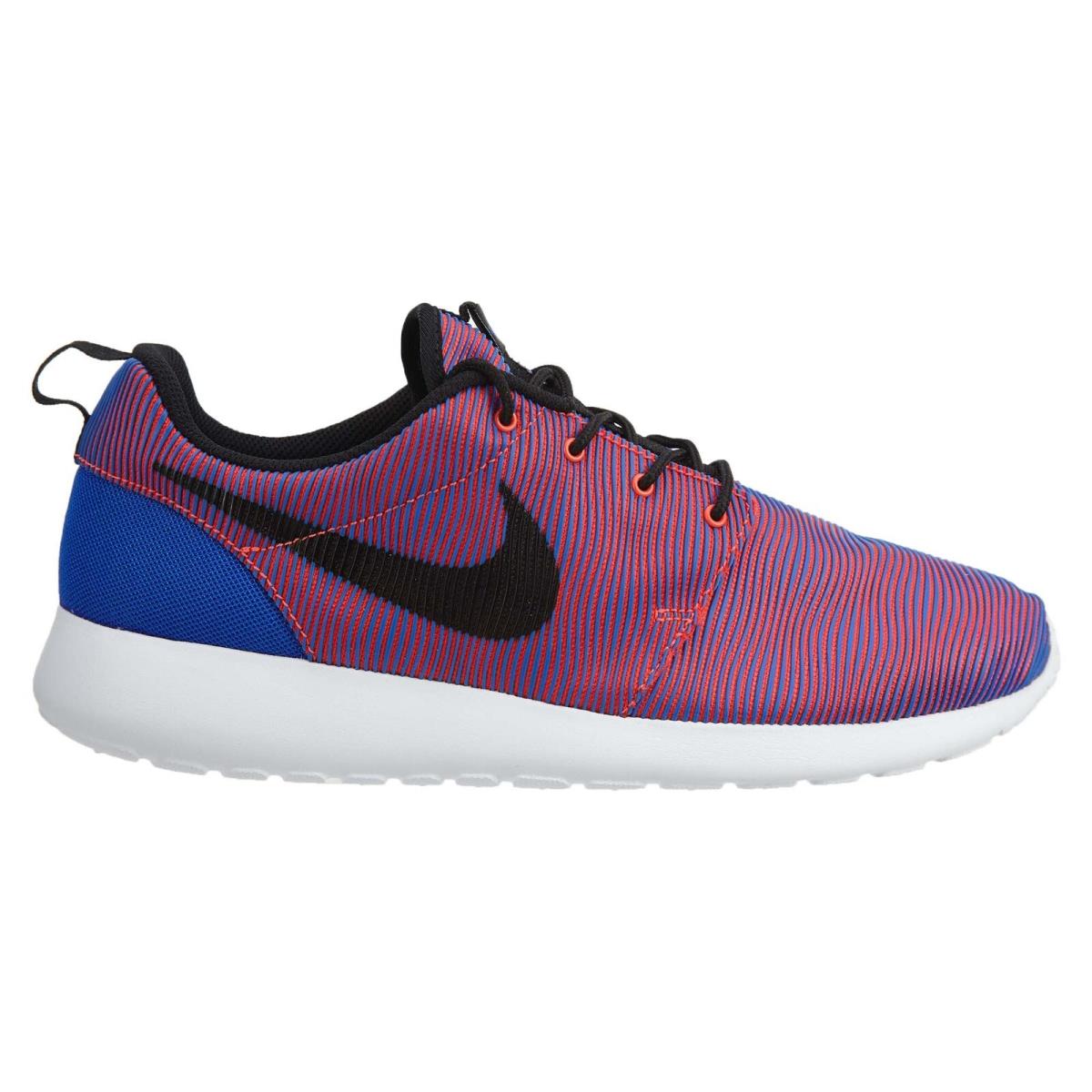 Nike Roshe One Premium Plus Mens 807611-407 Blue Crimson Running Shoes Size 7.5