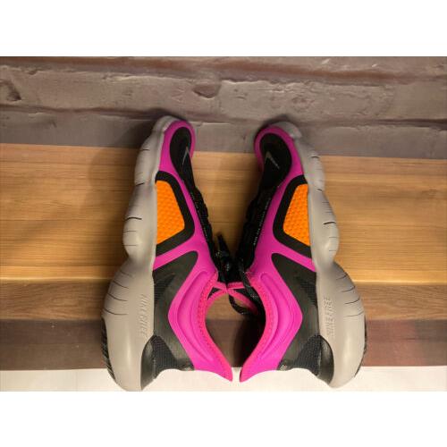 Nike shoes Free - Fire Pink/Black/Metallic Silver 4