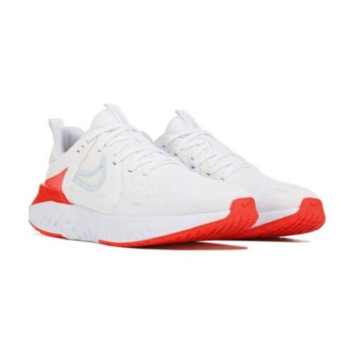 nike running legend react 2 trainers in white womens