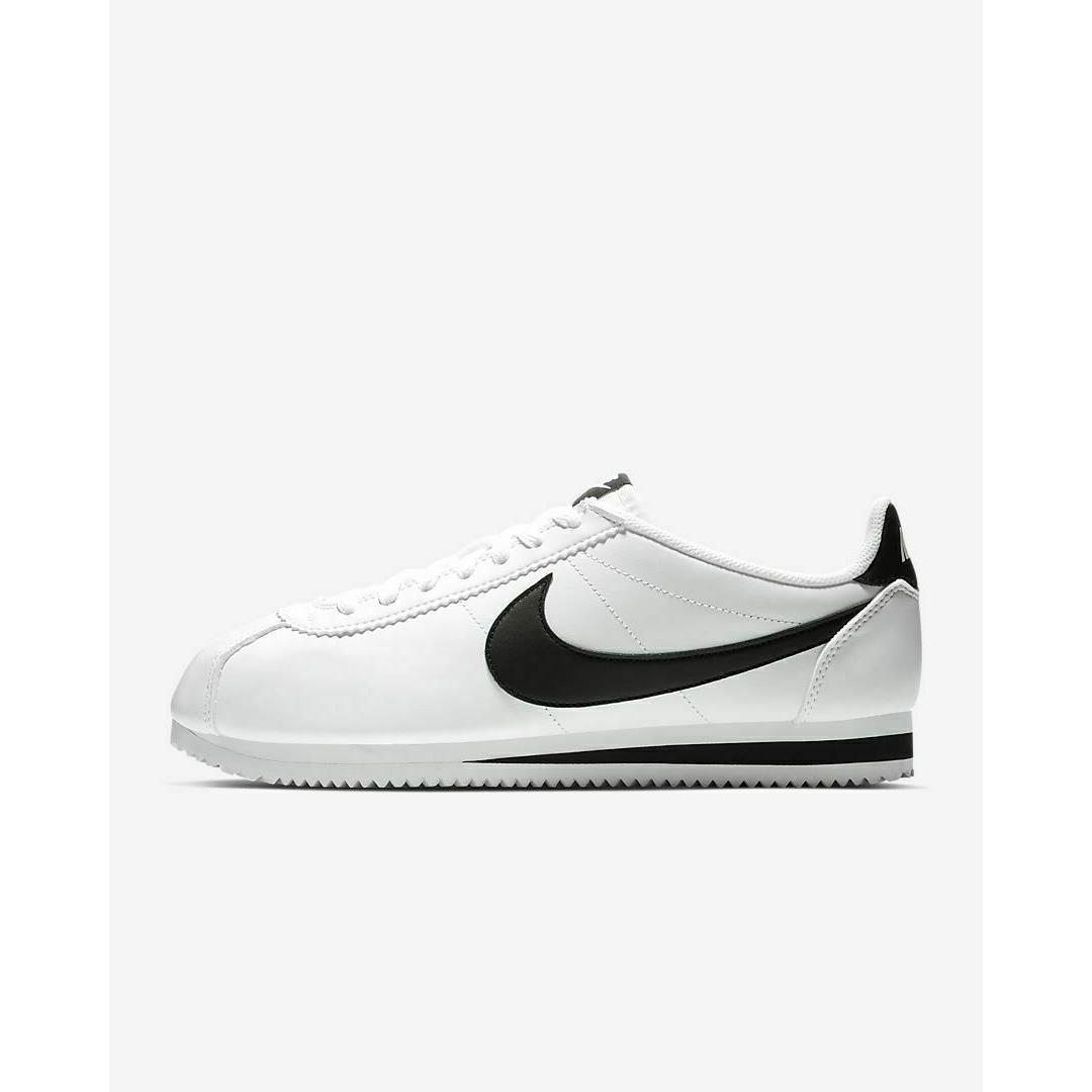 nike black and white classic cortez