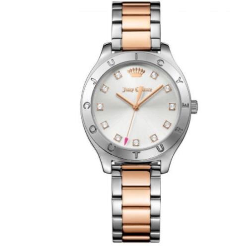 WT Women`s Juicy Couture Two Tone Watch Silver Rose Gold Sierra 1901623