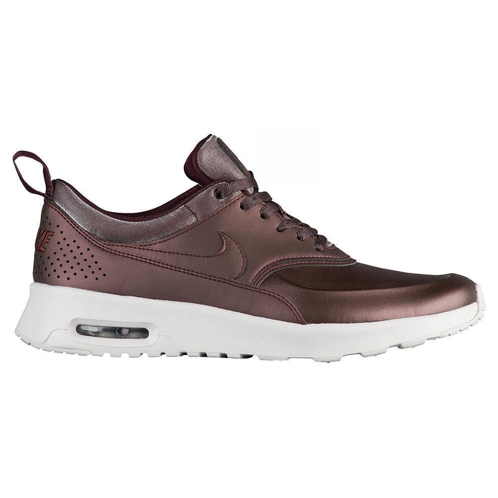 Women`s Nike Air Max Thea Prm Shoes Sneakers Size 5.5 Color: Metallic Mahoga