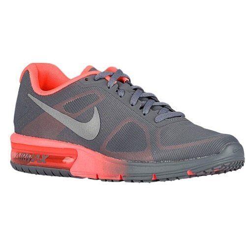 Women`s Nike Air Max Sequent Shoes Size: 5 Color: Gray/mango
