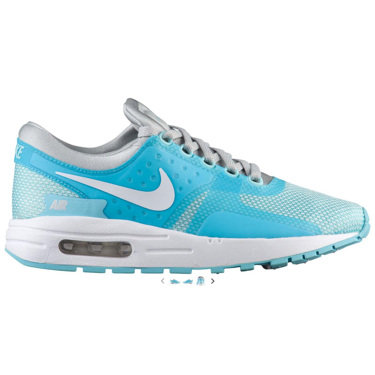 Girl`s Nike Air Max Zero Shoes Size: 6Y Color: Blue - Blue