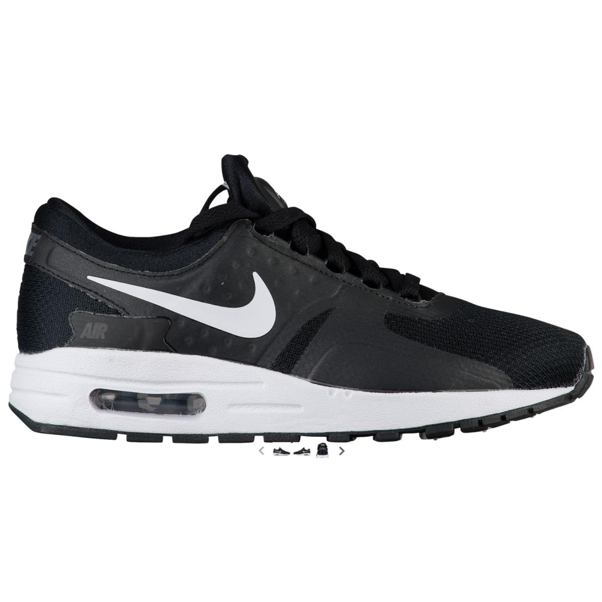 Girl`s Nike Air Max Zero Shoes Size: 7Y Color: Black