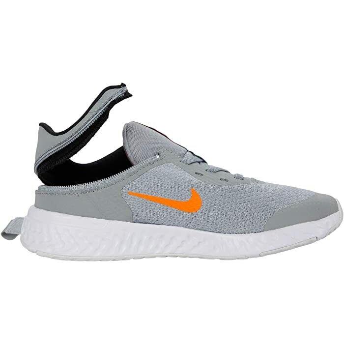 Nike Kids US Size 6.5Y Flyease Revolution 5 Smoke Gray Running Shoes N1200