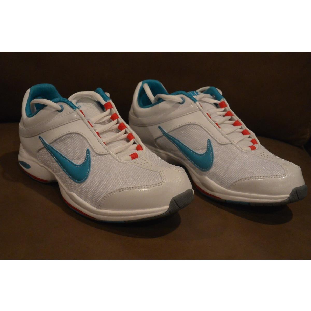 Nike Womens Air Essential Sister II Athletic Shoes Sneakers White Blue Red Sz 8