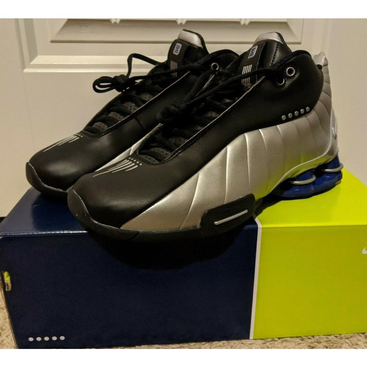 nike shox bb4 black silver lapis