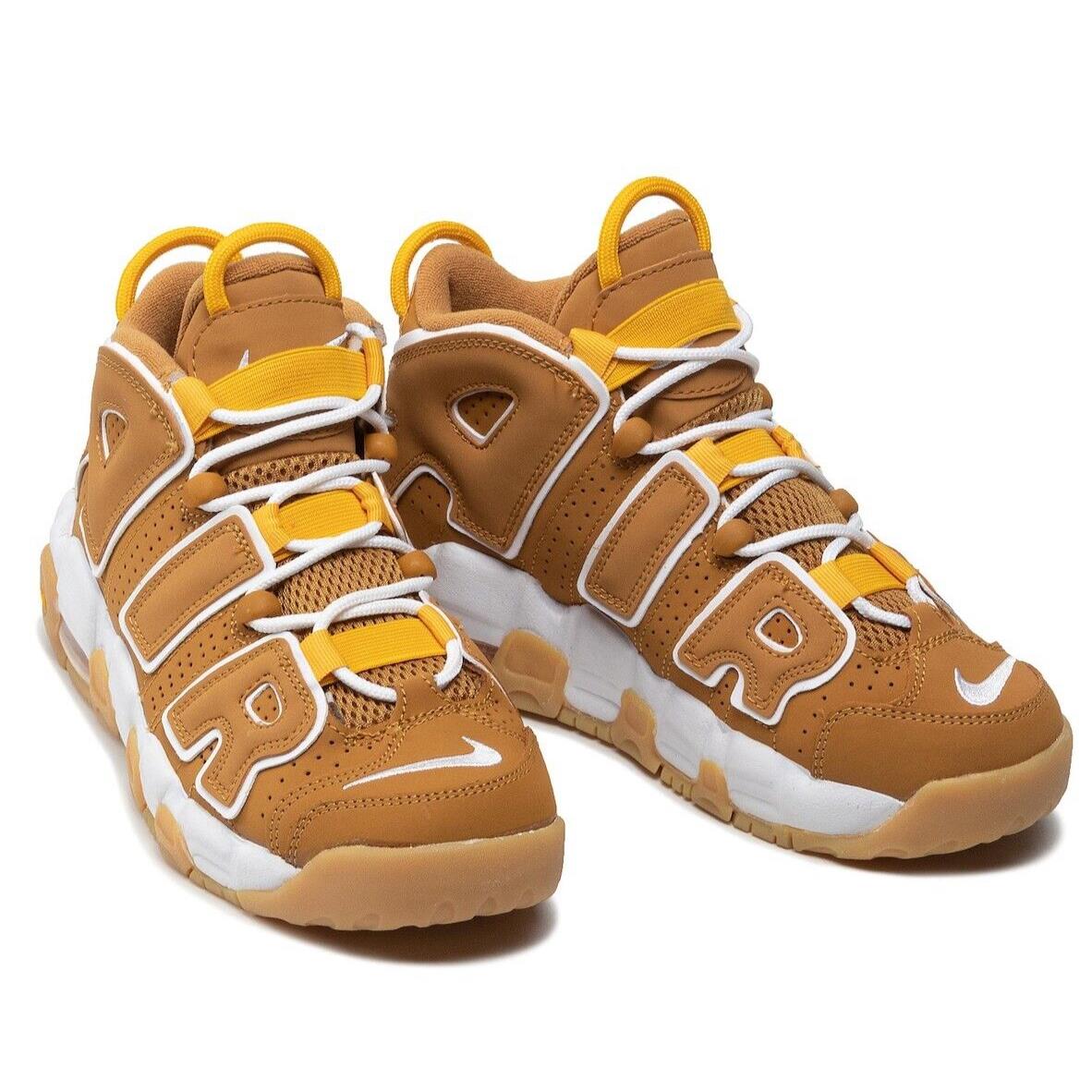 Women 6.5US Nike Air More Uptempo Wheat Basketball Retro Sneakers Youth Size 5US - Brown