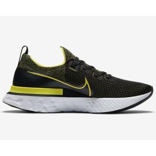 Nike shoes Infinity Run Flyknit - Black , Black/White/Anthracite/Sonic Yellow Manufacturer 1