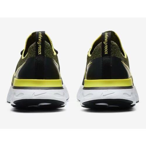 Nike shoes Infinity Run Flyknit - Black , Black/White/Anthracite/Sonic Yellow Manufacturer 2
