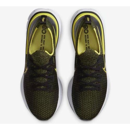 Nike shoes Infinity Run Flyknit - Black , Black/White/Anthracite/Sonic Yellow Manufacturer 3