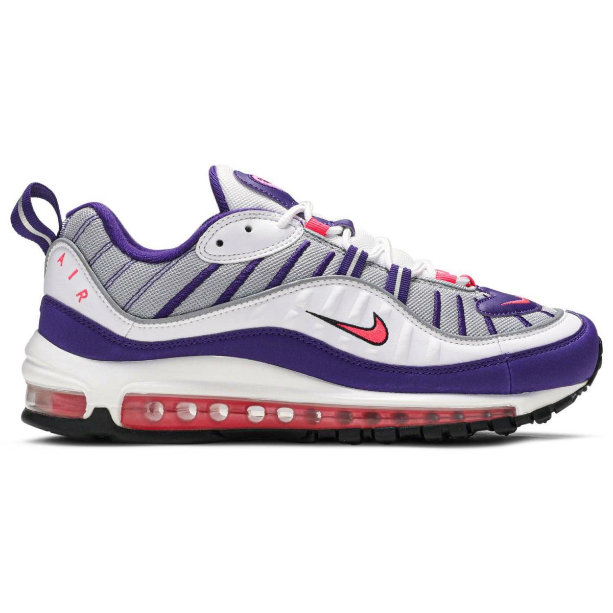 Nike Air Max 98 Women Size: 6 Raptors Shoes White/pink/purple AH6799 110