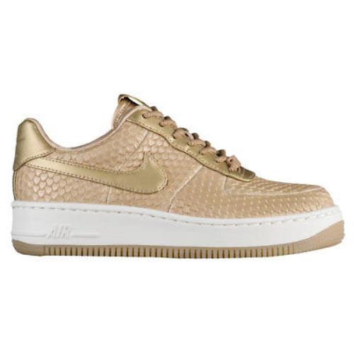 Nike Air Force 1 Upstep Metallic Anaconda Womens 917590-900 Blur Shoes Size 10.5