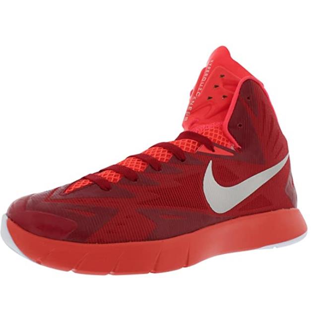 Nike Men`s 652775 606 Ankle-high Basketball Shoe Red/metallic Sz 11.5
