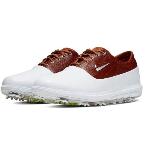 Sz 8 Mens Nike Air Zoom Victory Tour Golf Shoes White/british Tan AQ1479-101 - White